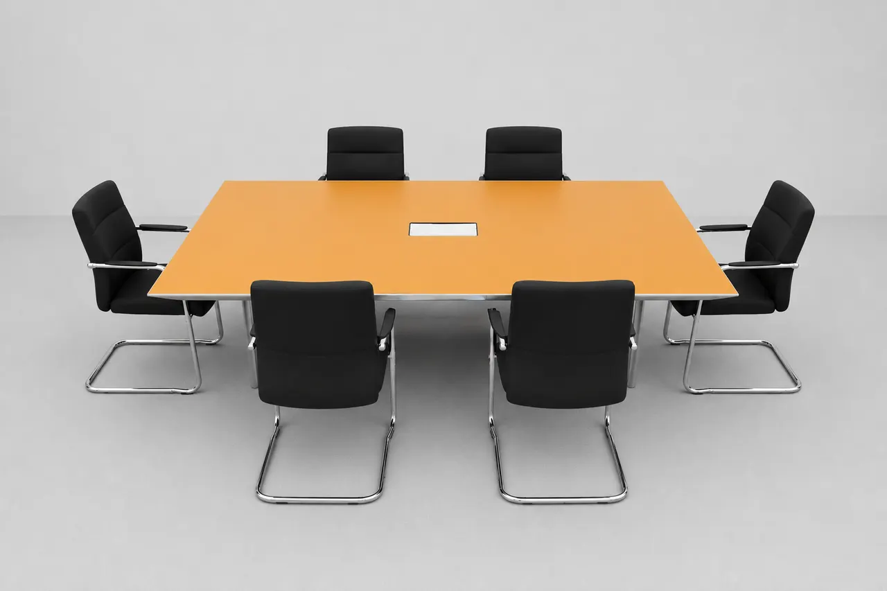 Konferenztisch Orange (ohne Stühle!) — Bild 1