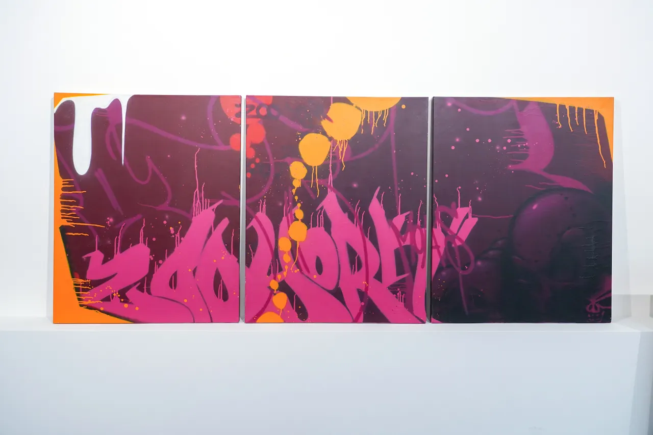 Triptychon auf Leinwand — Bild 1