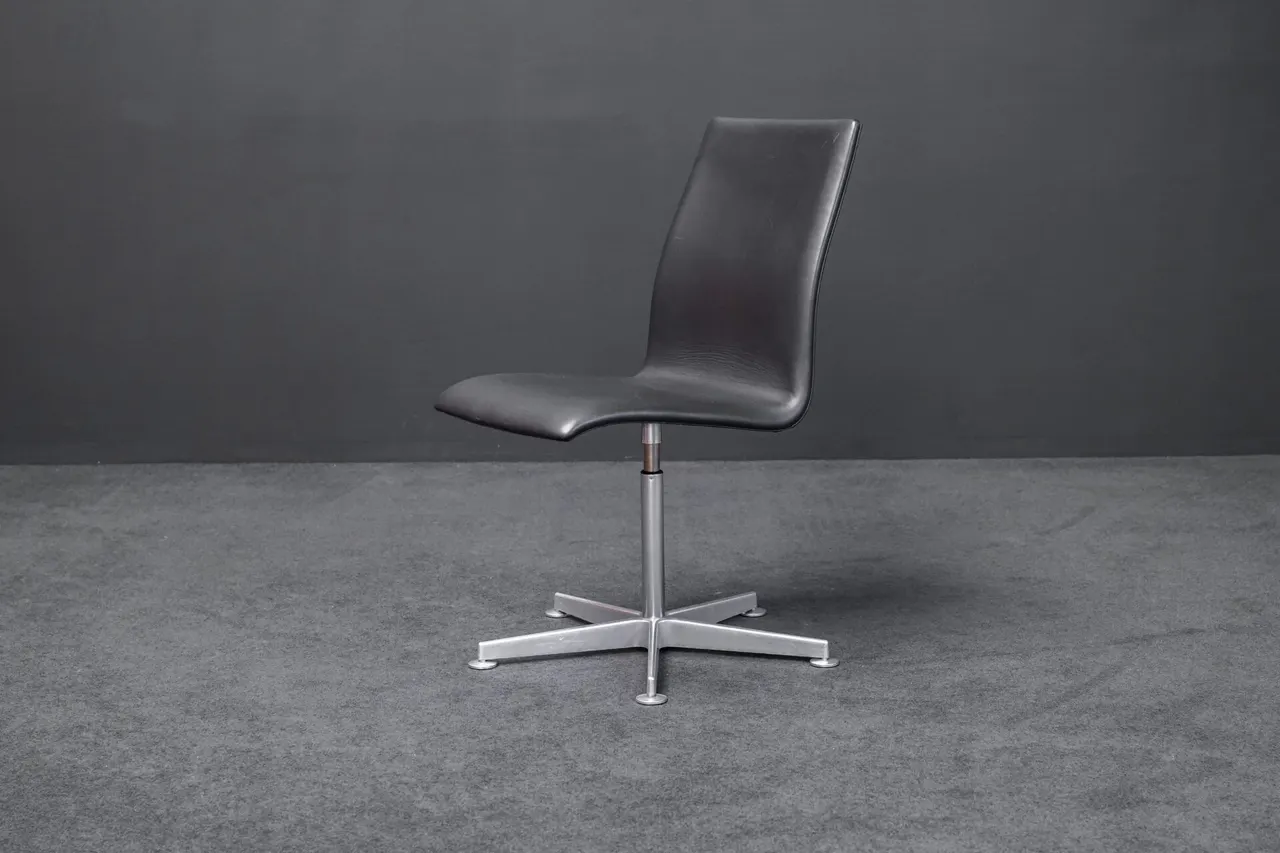 Fritz Hansen Oxford Leder Schwarz — Bild 1