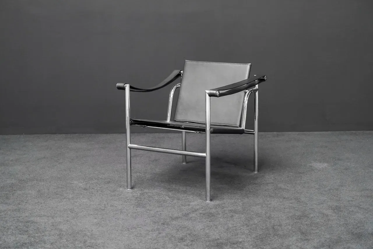 Cassina LC1 Leder Schwarz — Bild 1