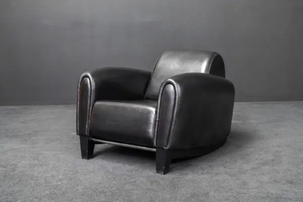 Ledersessel Schwarz