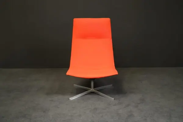 Arper Hochlehner / Drehstuhl Aluminium Stoff