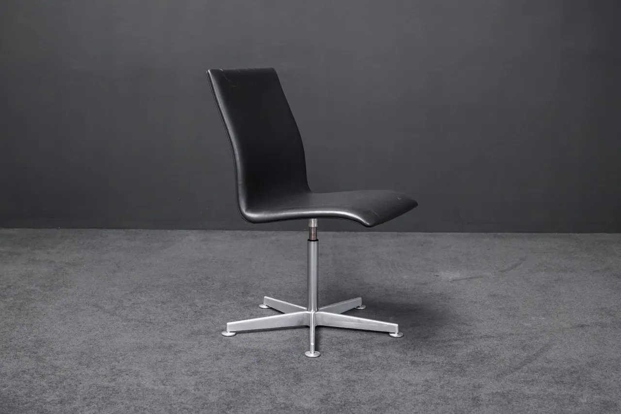 Fritz Hansen Oxford Leder Schwarz — Bild 1