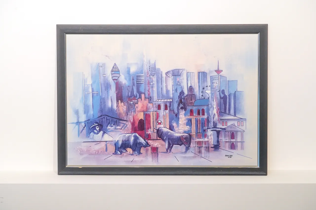 Gerahmter Kunstdruck auf Leinwand — Bild 1
