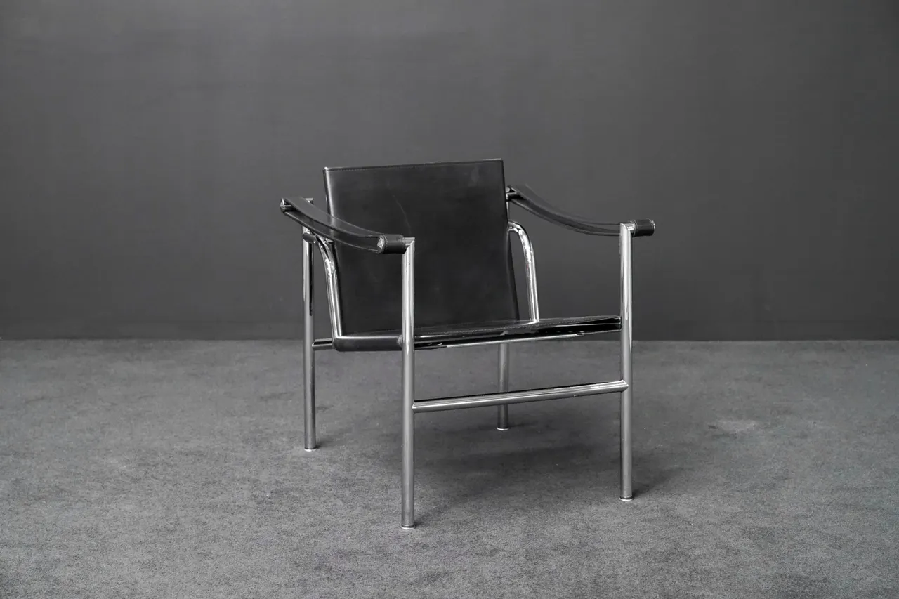 Cassina LC1 Leder Schwarz — Bild 1