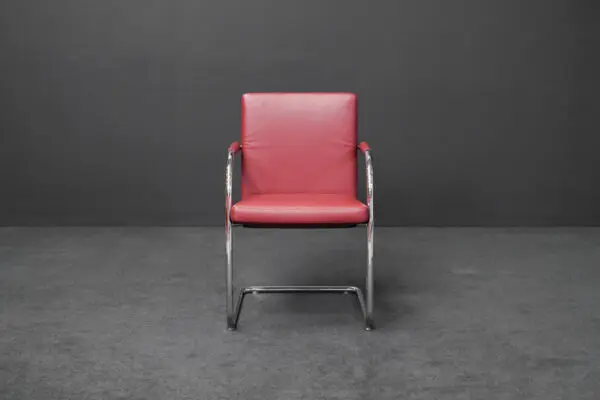 Vitra Visasoft Leder Rot