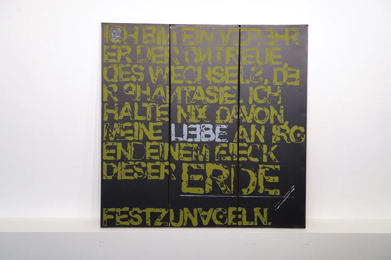 Gerahmter Triptychon auf Leinwand — Bild 1