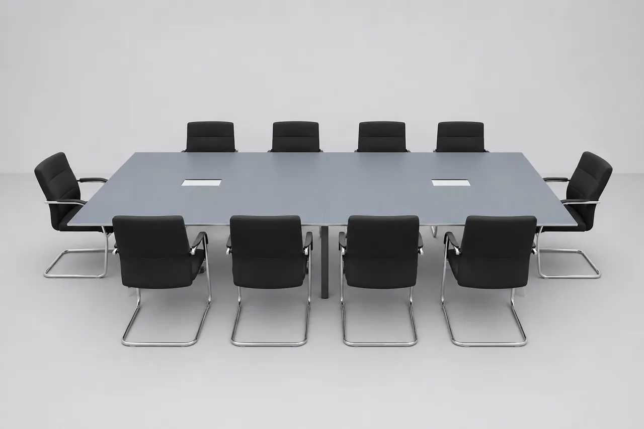 Konferenztisch Blau (ohne Stühle!) — Bild 1