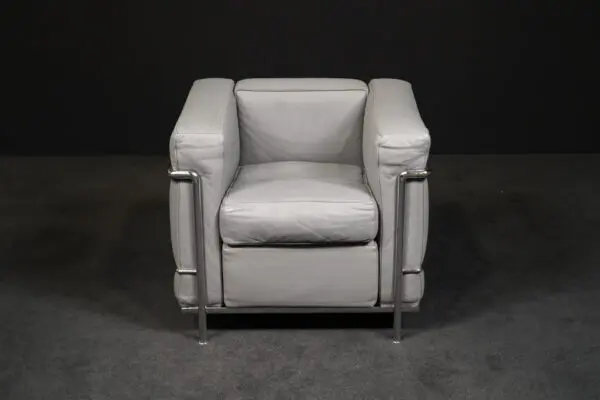 Cassina Sessel ‚LC2‘ Leder Chrom